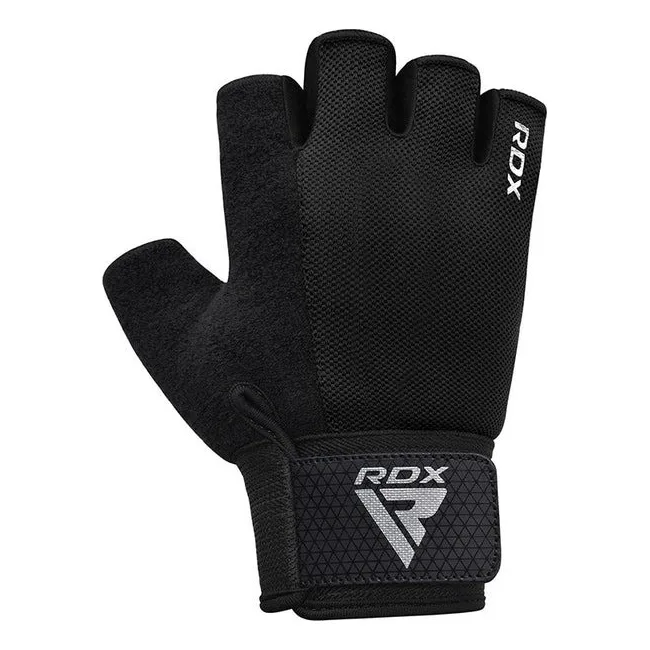 Рукавички для фітнесу RDX W1 Half Black Plus