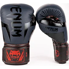 Перчатки для бокса VENUM Elite Navy Blue Black-Red