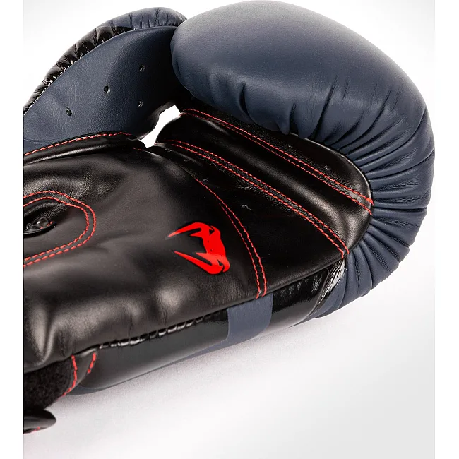 Перчатки для бокса VENUM Elite Navy Blue Black-Red