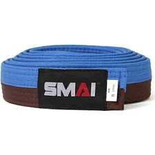 Двойной пояс для кимоно SMAI | синий/коричневый | SMAI SM B001PMSE-GU