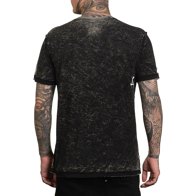 Двусторонняя футболка AFFLICTION Wage ChaУниверсальный Tee