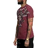 Футболка мужская AFFLICTION Poisonous Shadow Burgandy Lava Wash