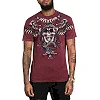 Футболка мужская AFFLICTION Poisonous Shadow Burgandy Lava Wash