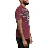 Футболка мужская AFFLICTION Poisonous Shadow Burgandy Lava Wash