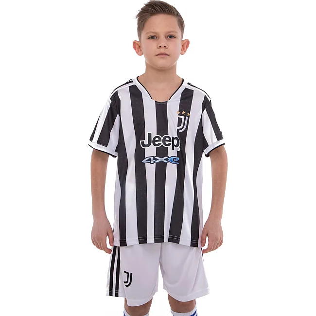 Футбольна форма дитяча із символікою клубу JUVENTUS домашня 2022 SP-PLANETA CO-3758 6-14 років