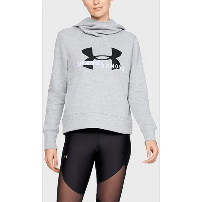 Толстовка женская Under Armour Rival Fleece Logo Gray