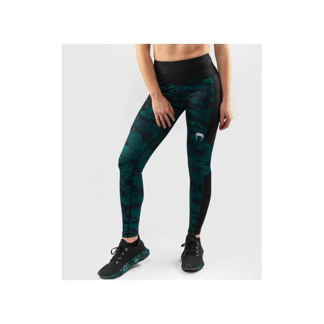 Жіночі штани Venum Defender Leggings Black Green