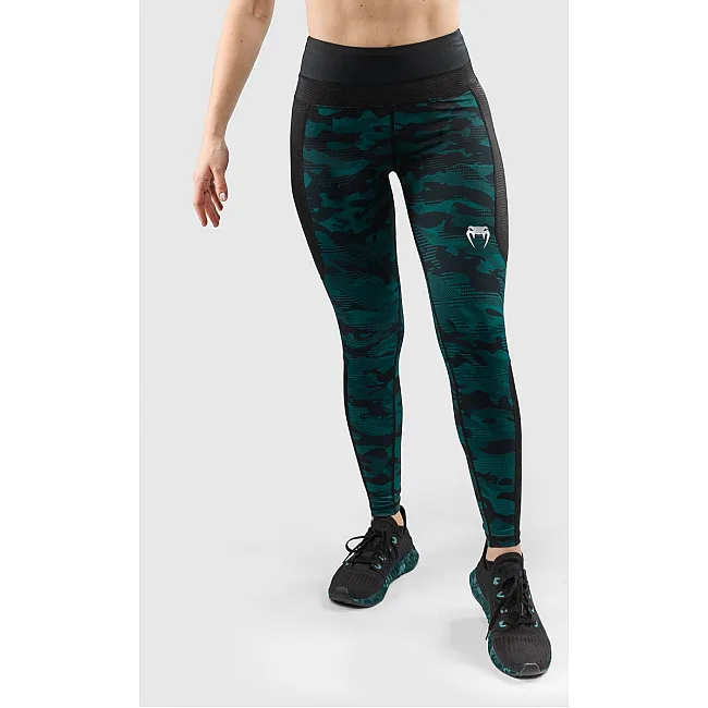 Жіночі штани Venum Defender Leggings Black Green