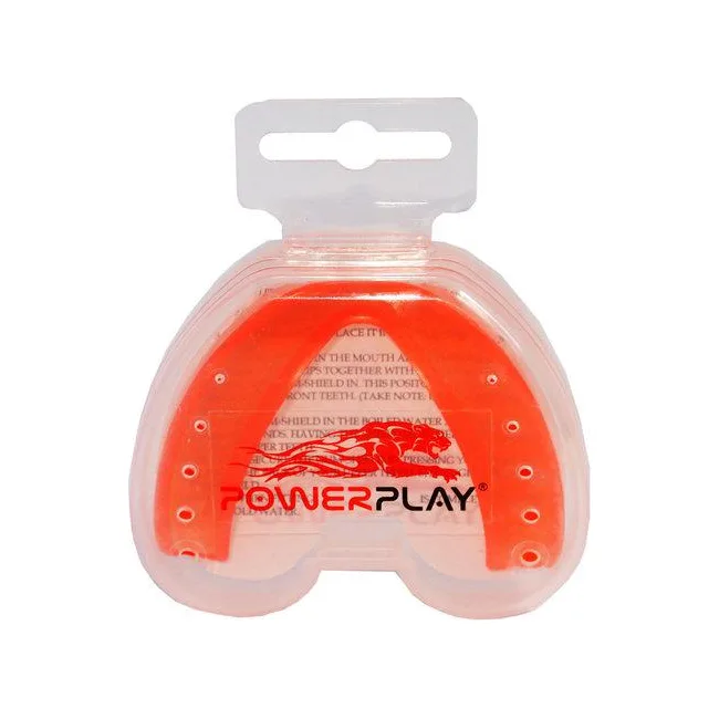Капа для бокса POWERPLAY 3305 SR взрослая (возраст 11+) оранжевая