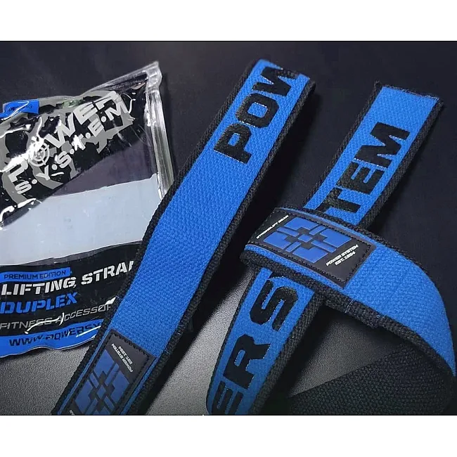 Ламки для тяги POWER SYSTEM PS-3401 Lifting Straps Duplex Black/Blue