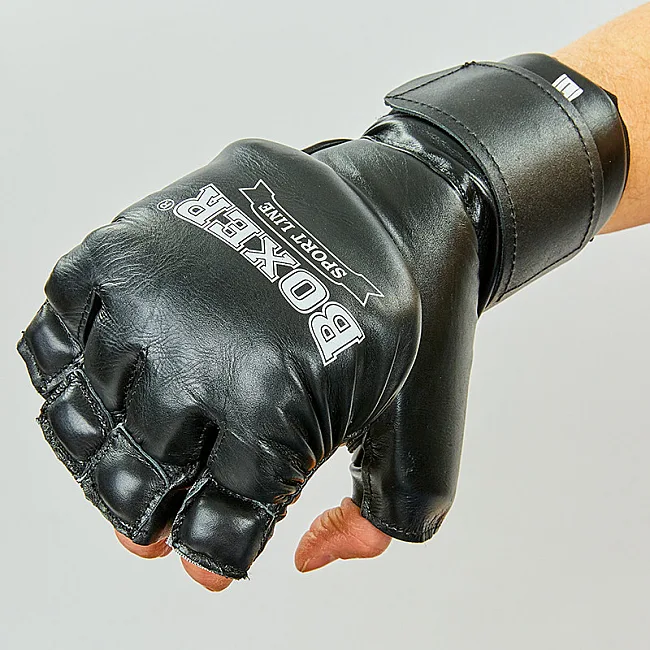 Перчатки гибридные для единоборств ММА Boxer "Иеригуми"