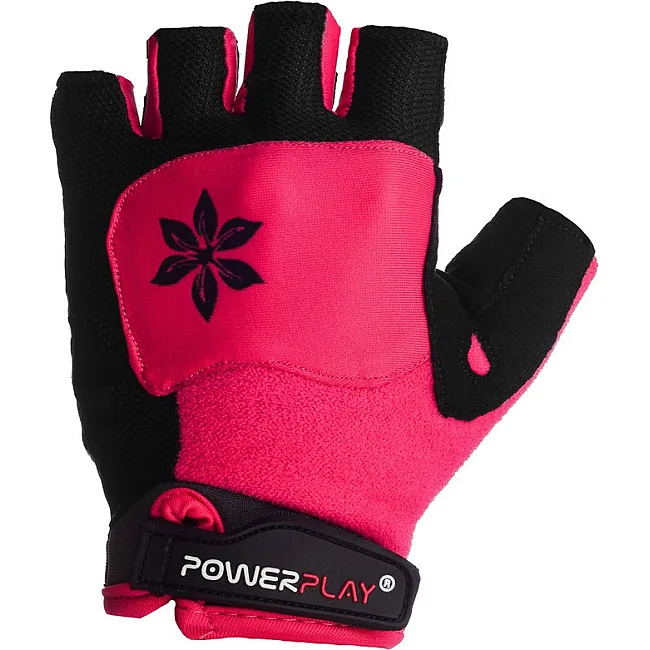 Велорукавицы женские POWERPLAY 5284 C Розовые