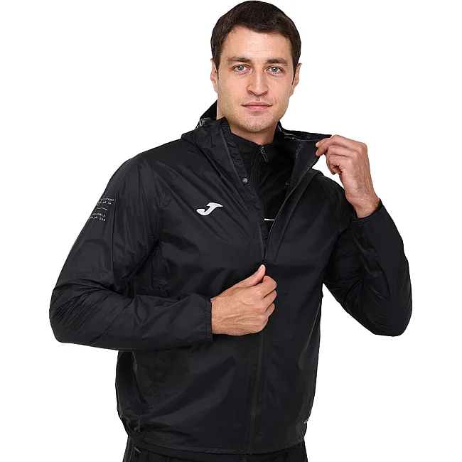 Куртка дождевик с капюшоном JOMA R-NATURE 104527-100 (Черный)