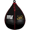 Пневмогруша боксерська TITLE Boxing Gyro Balanced Leather Speed Bag Black / M