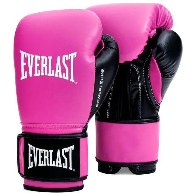 Боксерські рукавиці Everlast POWERLOCK OG TRAINING GLOVES рожевий, чорний