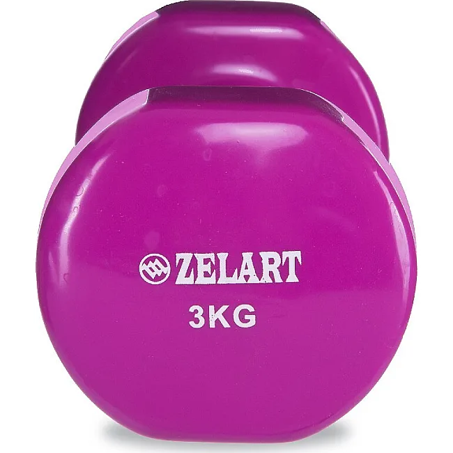Гантели для фитнеса виниловые ZELART Beauty TA-5225-3 (Черный)