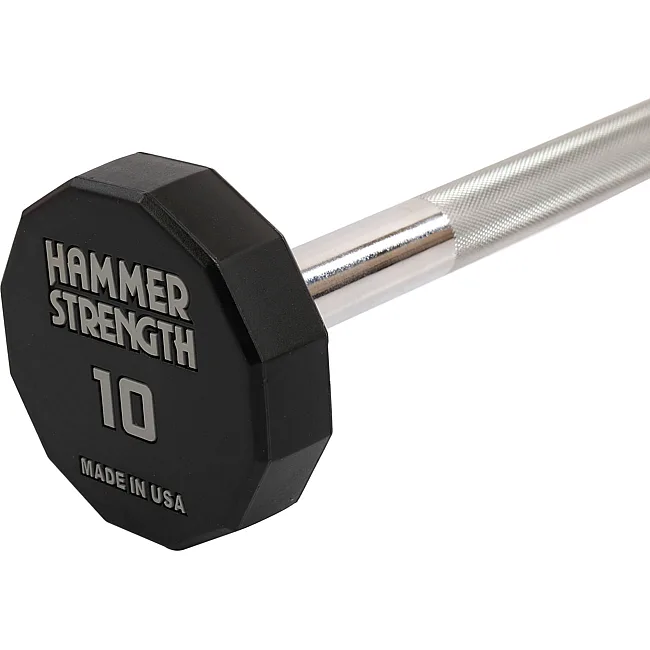 Штанга неразборная с фиксированным весом прямая PEV HAMMER STRENGHT TA-9979-10 (Черный)
