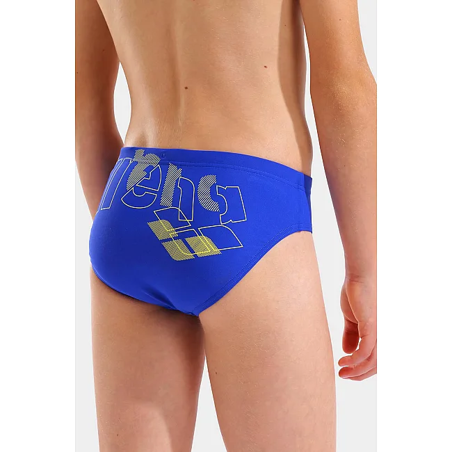 Плавки-слепые для мальчиков Arena TALES SWIM BRIEFS синий, желтый (для детей)
