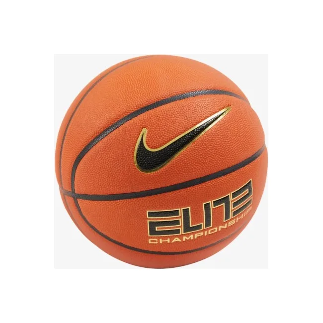Баскетбольный мяч NIKE ELITE CHAMPIONSHIP 8P 2.0 DEFLATED AMBER/BLACK/METALLIC GOLD/BLACK size 7
