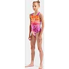 Купальник закрытый для девочек Arena MULTI COLOURS SWIMSUIT V BACK розовый, оранжевый (для детей)