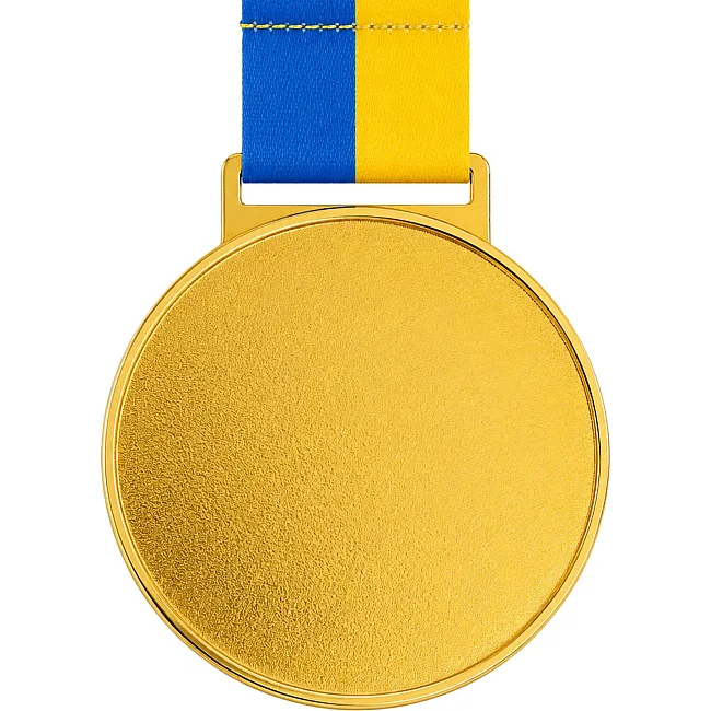 Медаль спортивная с лентой SP-SPORT UKRAINE с украинской символикой C-6826 (Бронзовый)