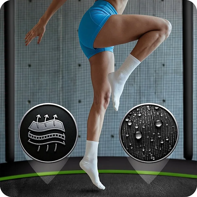 Батут Neo-Sport NS-15Z231 з зовнішньою сіткою 15 футів 465 см, чорно-зелений