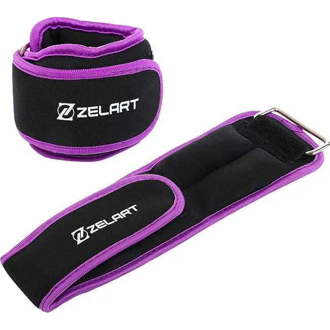 Утяжелители для ног и рук ZELART FI-5732-2 2x1кг (Фиолетовый)