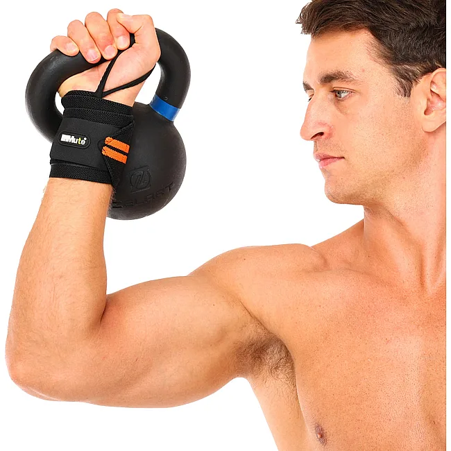 Кистевые бинты
 STRENGTH WRIST WRAPS MUTE 9097 2штуки (Черный-оранжевый)