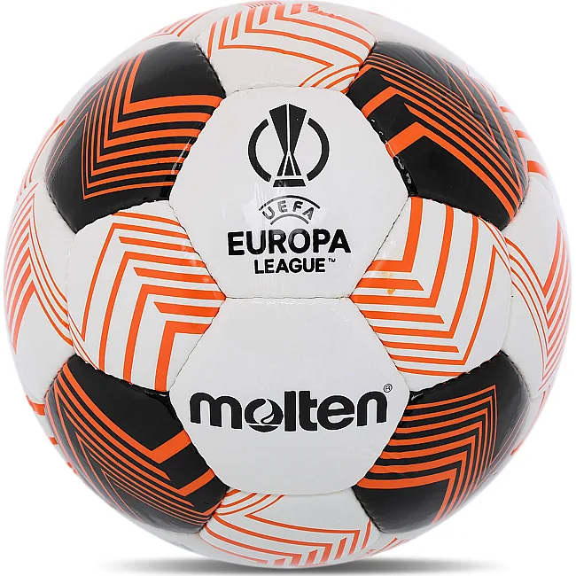 Футбольный мяч
 MOLTEN UEFA EUROPA LEAGUE F5U2100-34 №5 PU
-оранжевый (Белый-черный-оранжевый)