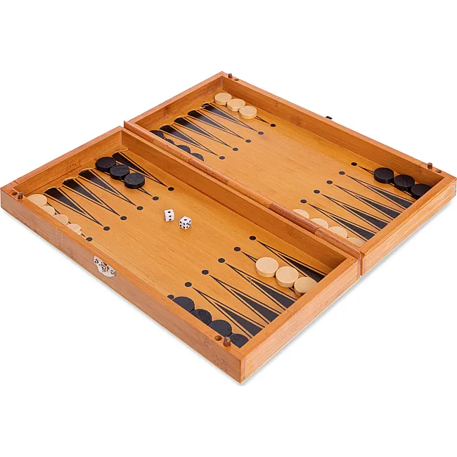 Шахматы шашки нарды 3 в 1 набор настольных игр из бамбука SP-SPORT
 341-161
 30х30см