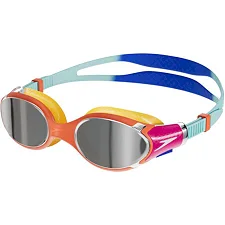 Очки для плавания Speedo BIOFUSE 2.0 MIRROR JU оранжевый, голубой OSFM