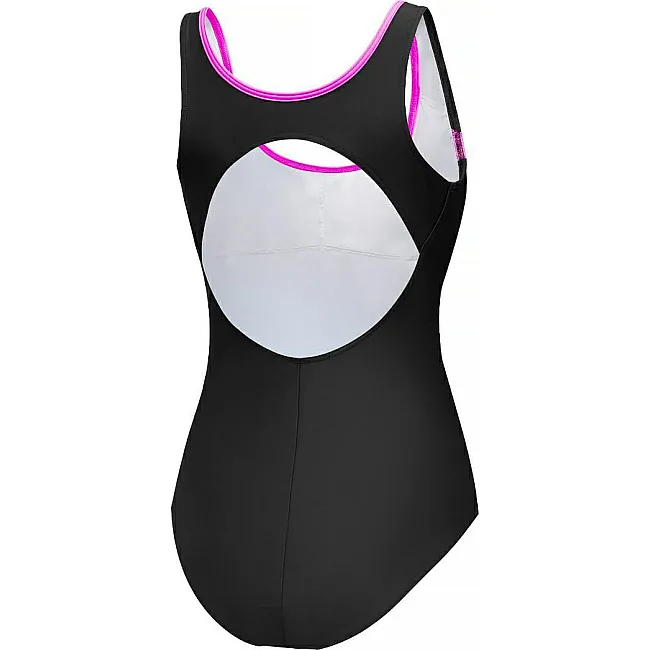 Купальник закрытый для женщин Aqua Speed KATE 61579 черный, розовый