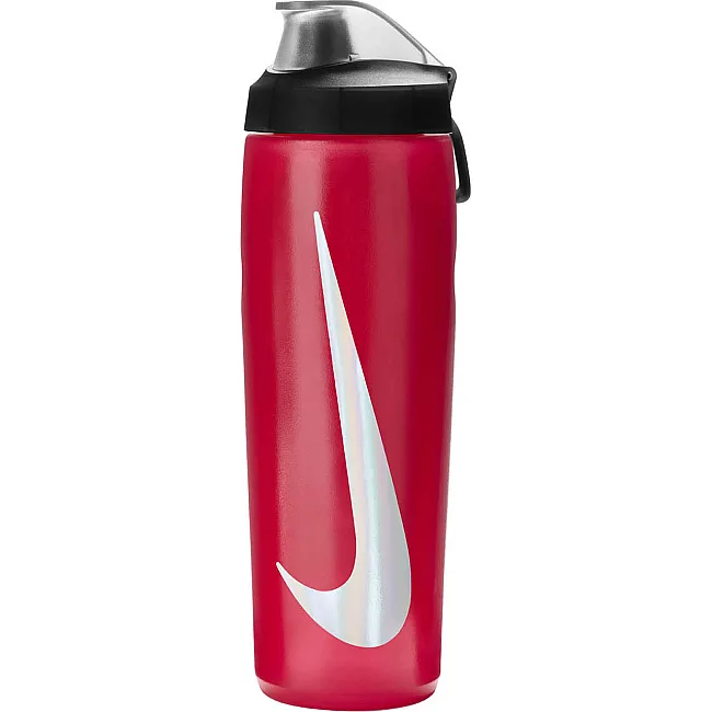 Пляшка для води Nike REFUEL BOTTLE LOCKING LID 24 OZ червоний, чорний, сріблястий 709 мл