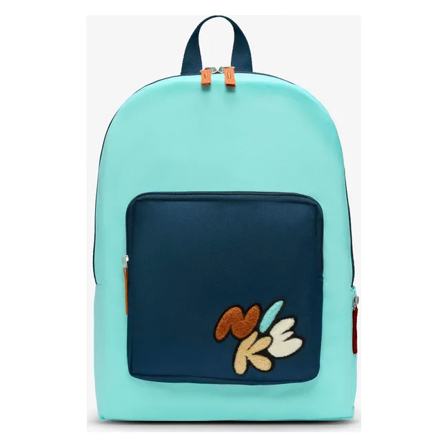 Детский рюкзак Nike Y NK CLASSIC BKPK - BUBBLE 16L бирюзовый, темно-синий 38x28x13 см