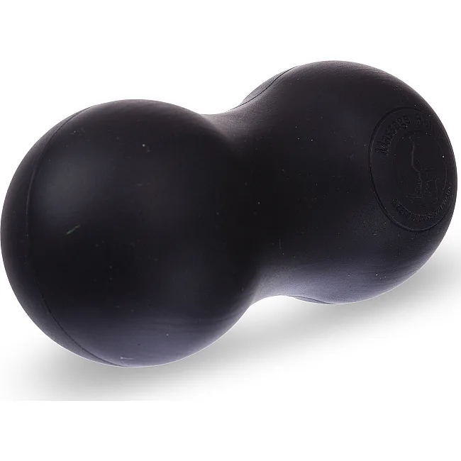 Мяч массажный двойной для МФР и самомассажа Duoball SP-PLANETA FI-7073 ø6,5см (Черный)