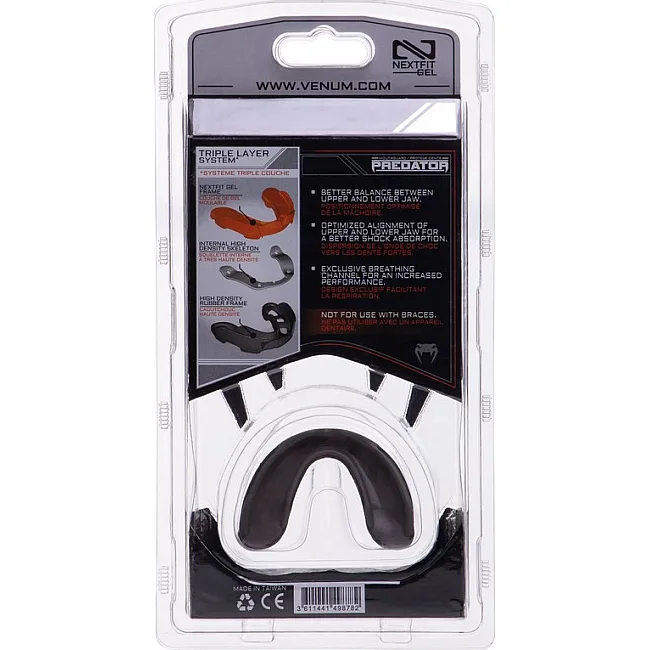 Капа для бокса
 двухслойная VENUM PREDATOR VN0621-114 (Черный)
