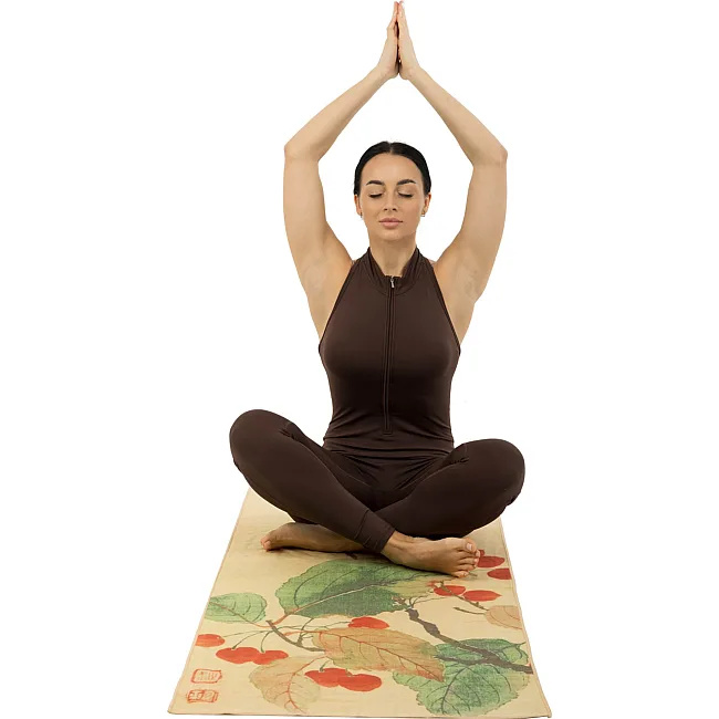 Полотенце-коврик для йоги
 нескользящий  BLOOM YOGA TOWEL LB7091 BEGONIA (Коричневый)