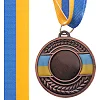 Заготовка медали спортивной с лентой SP-SPORT UKRAINE с украинской символикой C-3242 ø5см (Бронзовый) Заготовка медали спортивной с лентой SP-SPORT UKRAINE с украинской символикой C-3242 ø5см (Бронзовый)
