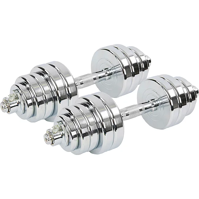 Разборные гантели
 стальные хромированные 35кг SP-SPORT
 TA-8045-35 2шт по 17,5кг хром