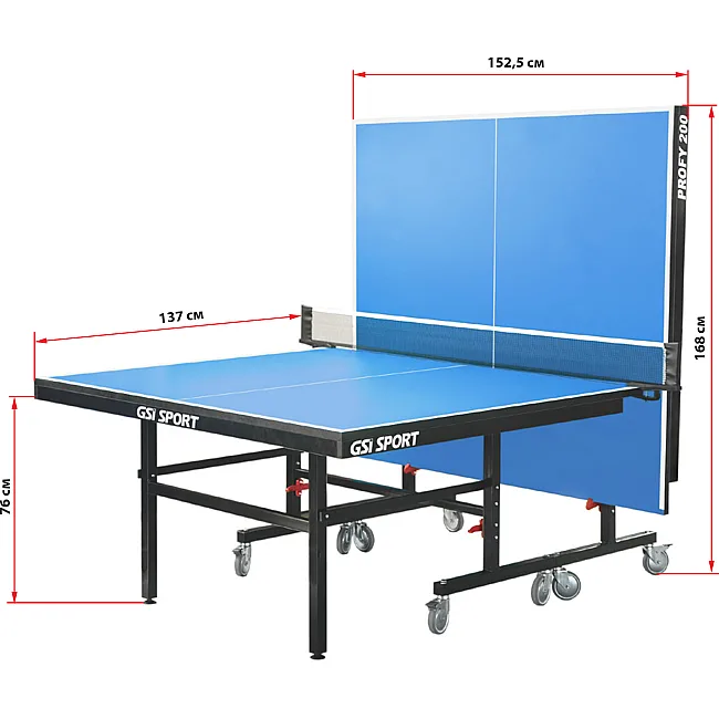 Стол для настольного тенниса GSI-SPORT Indoor Profi-200 MT-0695