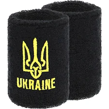 Спортивний напульсник, що вбирає вологу UKRAINE BC-9282 1шт (Чорний)