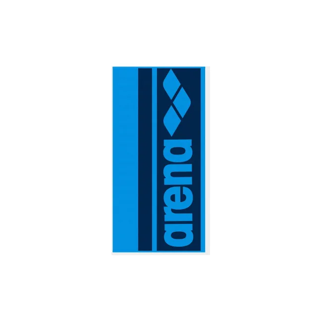 Полотенце для бассейна Arena LOGOTYPE JACQUARD TOWEL голубое, темно-синее 140х50см