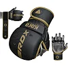 Перчатки для рукопашного боя ММА RDX F6 KARA Matte Golden Plus