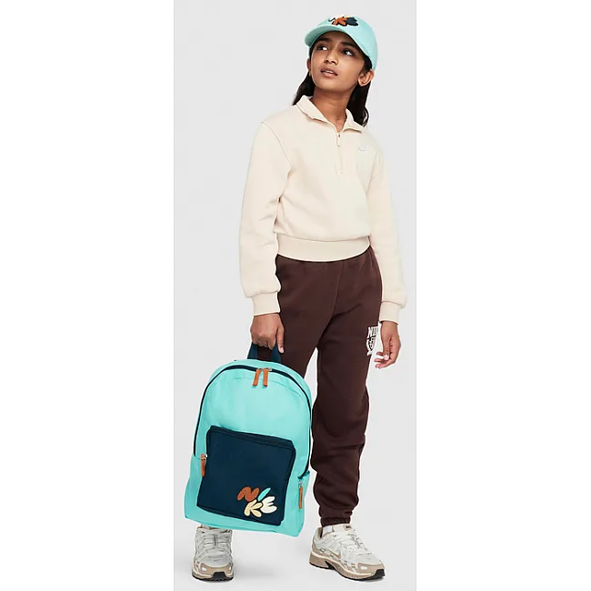 Детский рюкзак Nike Y NK CLASSIC BKPK - BUBBLE 16L бирюзовый, темно-синий 38x28x13 см