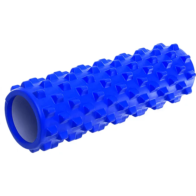 Ролер масажний циліндр (ролик мфр) 45см Bubble Roller SP-SPORT FI-6672 (Синій)