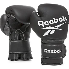Боксерские перчатки Reebok Boxing Gloves черный, белый Муж 10 унций