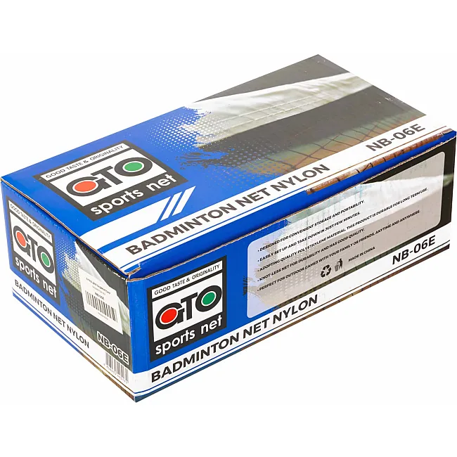 Сетка для бадминтона GTO NB-06E 6,1x0,76м