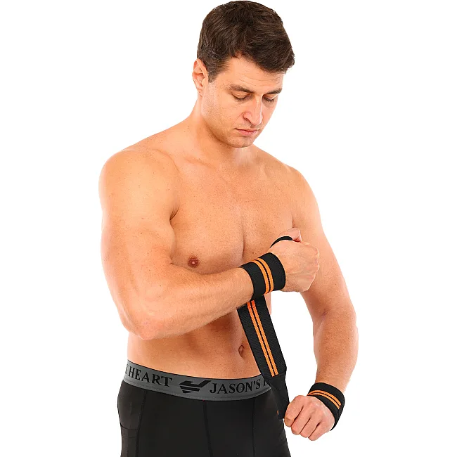 Кистевые бинты
 STRENGTH WRIST WRAPS MUTE 9097 2штуки (Черный-оранжевый)