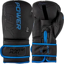 Боксерские перчатки PowerPlay 3024 Ultra Mat Черно-Темно синие