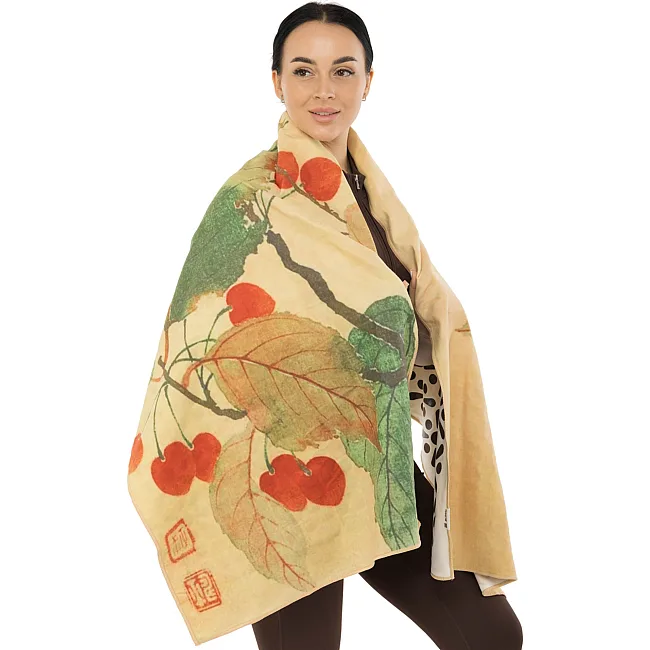 Полотенце-коврик для йоги
 нескользящий  BLOOM YOGA TOWEL LB7091 BEGONIA (Коричневый)